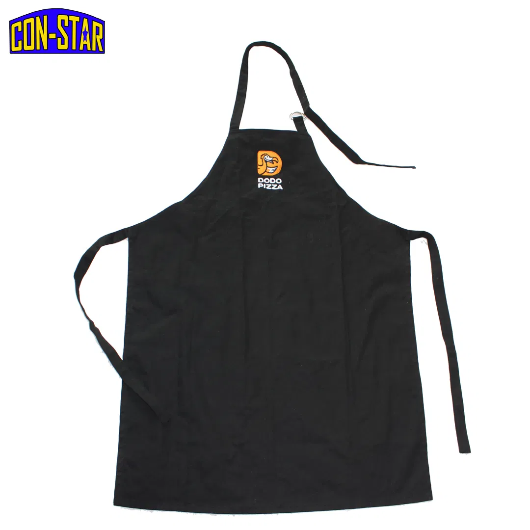 OEM Cotton Apron with Customised Embroidery Logo Factory