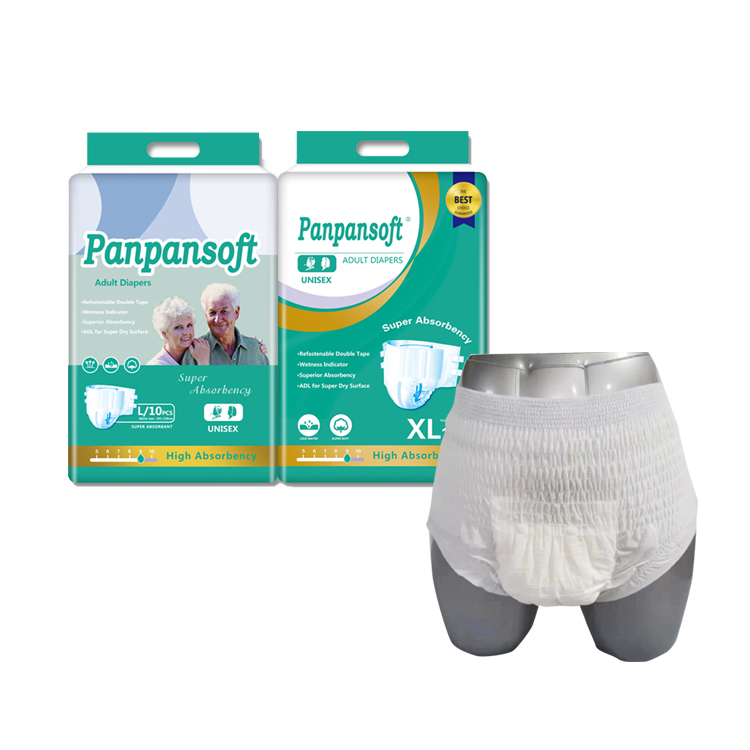 Good Sale Cheap Absorbent Adult Pants Middle-Aged Elderly Incontinence Pads Adult Pants Diaper
