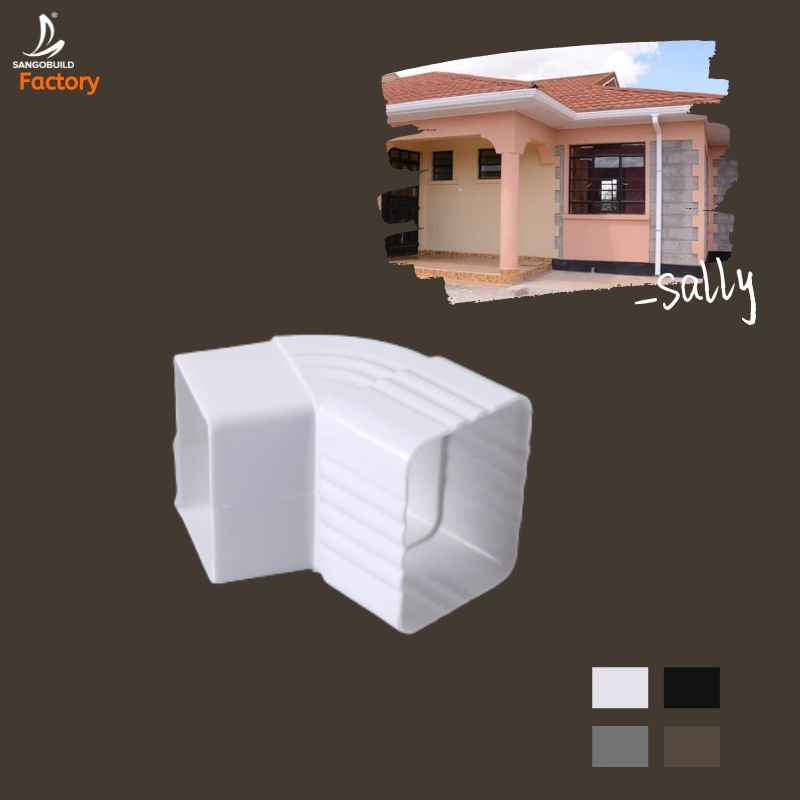 China Manufacture 100% Raw Building Material Roof Gutter PVC Gutters for Rain Water Collection