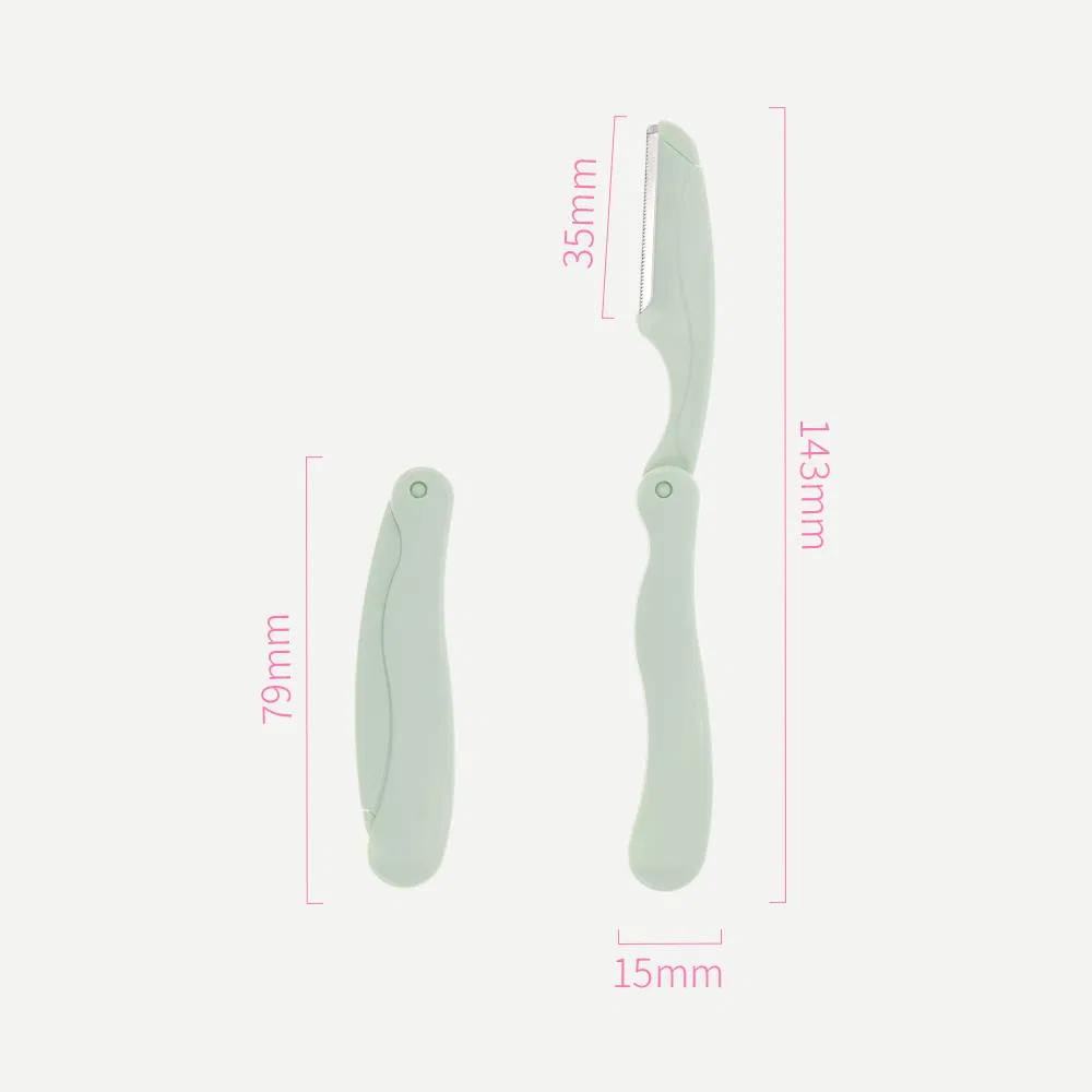 Hot Sale Fashion Facial Body Eyebrow Trimmer Wholesale Plastic Beard Face Eyebrow Razor Shaver