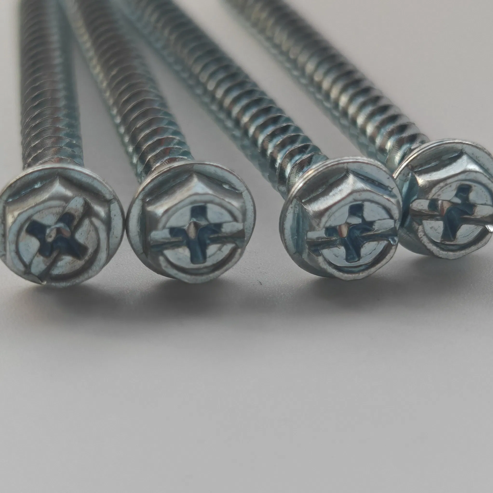 China Factory High-Quality Metal Self-Tapping Thread Screw Manufacturer Custom M1/M6 Drilling Hex Head Self-Tapping Self-Drilling Roofing Screw with Washer