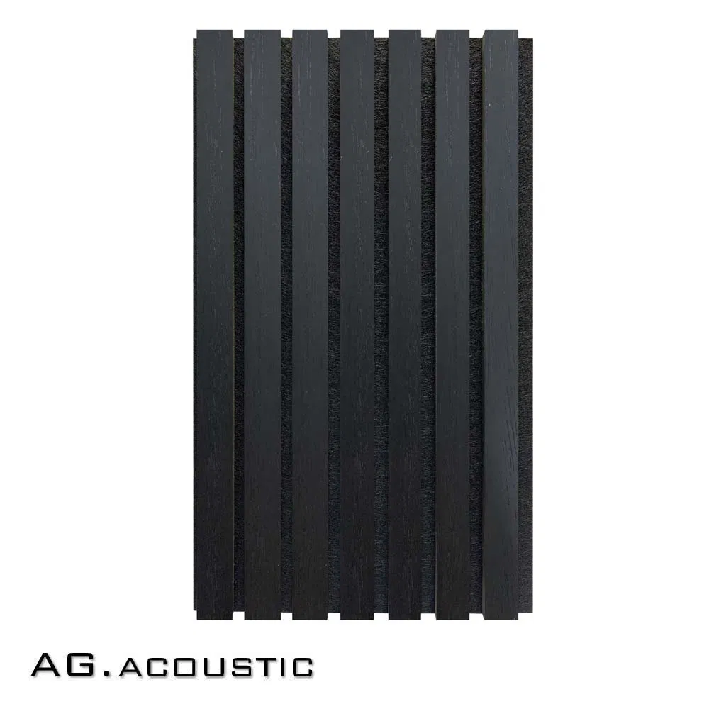 AG. Acoustic Sound Solution Veneer Surface 9mm Polyester Fiber Felt Wooden MDF Acoustic Slats