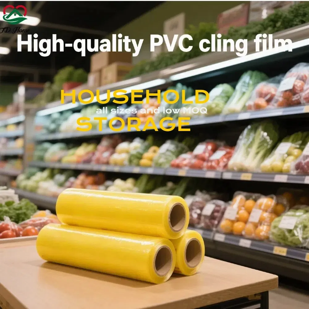 Plastic Transparent Food Grade Food Packaging PVC Cling Film