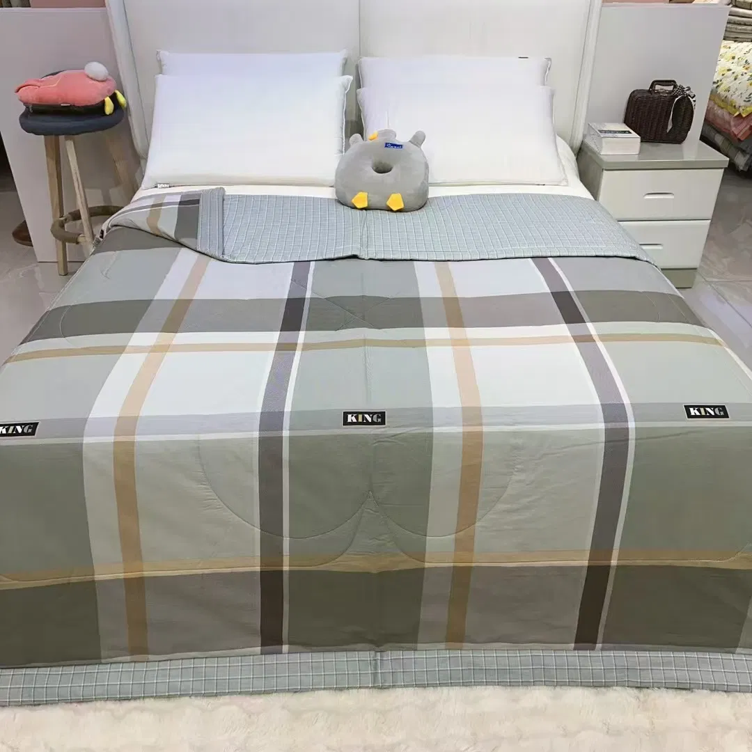Hot - Selling Countryside Style 100% Cotton Printed Air Conditioner Quilt for Summer