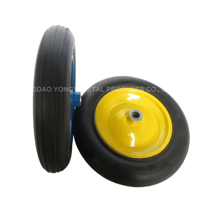 High Quality 16′ X4.80/4.00-8 Solid Flat Free Wheel Wheelbarrow Wheel