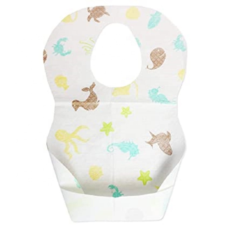 Customizable Cute Baby Bibs - Waterproof Non-Woven Feeding Essentials