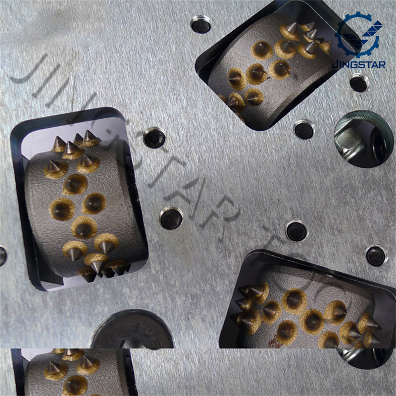 Best 125mm/150mm Grinding Tool Double Layers Diamond Bush Hammer Plate