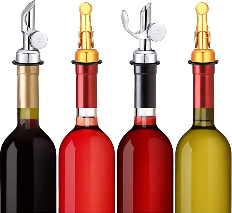 Automatic Weighted Stainless Steel Olive Oil Vinegar Wine Bottle Speed Spout Liquor Pourer Dispenser