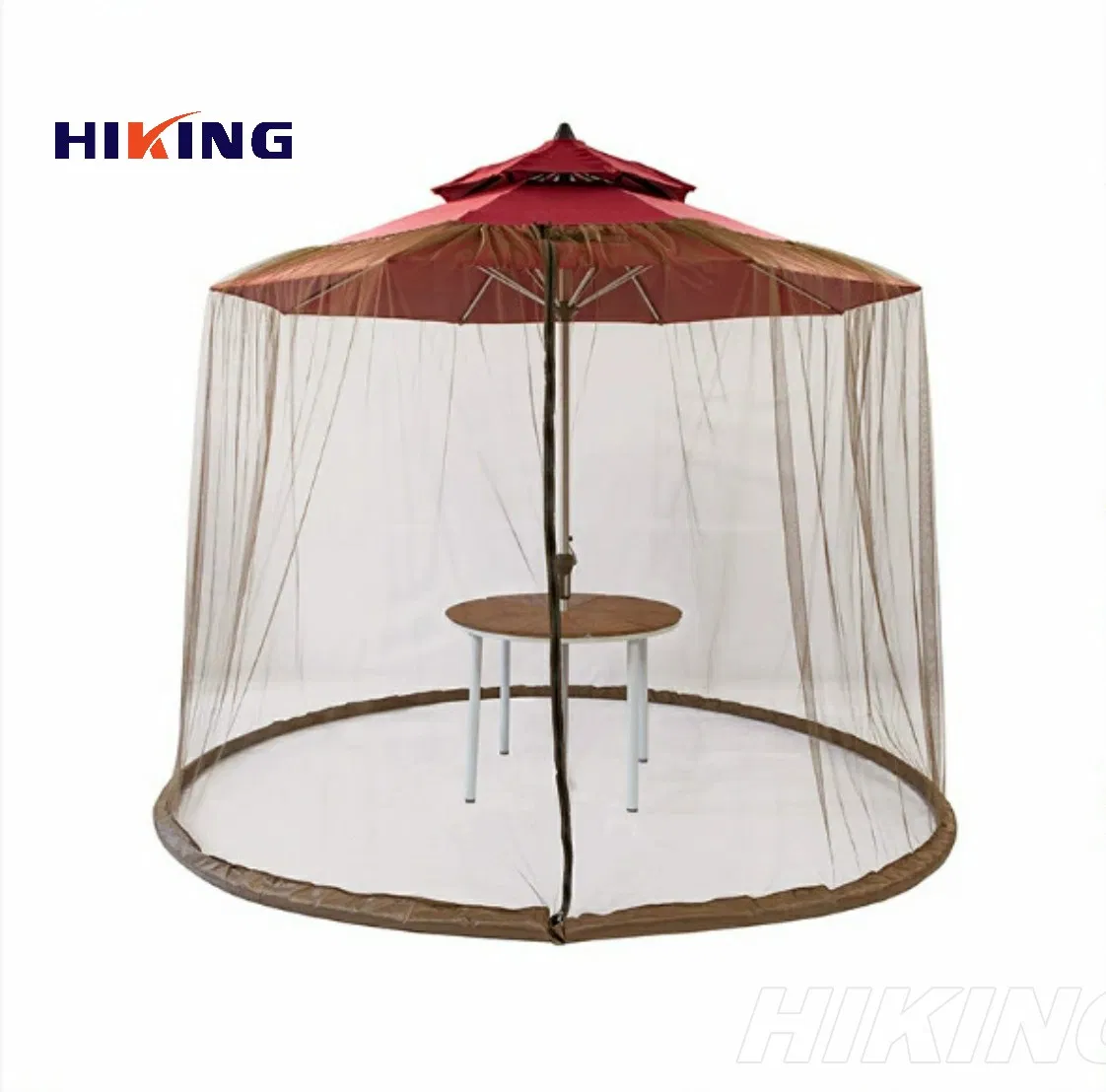 Wholesale Outdoor Roman Umbrella and Fence Net Dome-Shaped Polyester Sunshade Water Pipe Mosquito Net