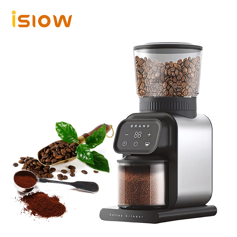 Cg-001 Professional Electric Conical Burr Coffee Grinder Adjustable Household Blade Coffee Grinder