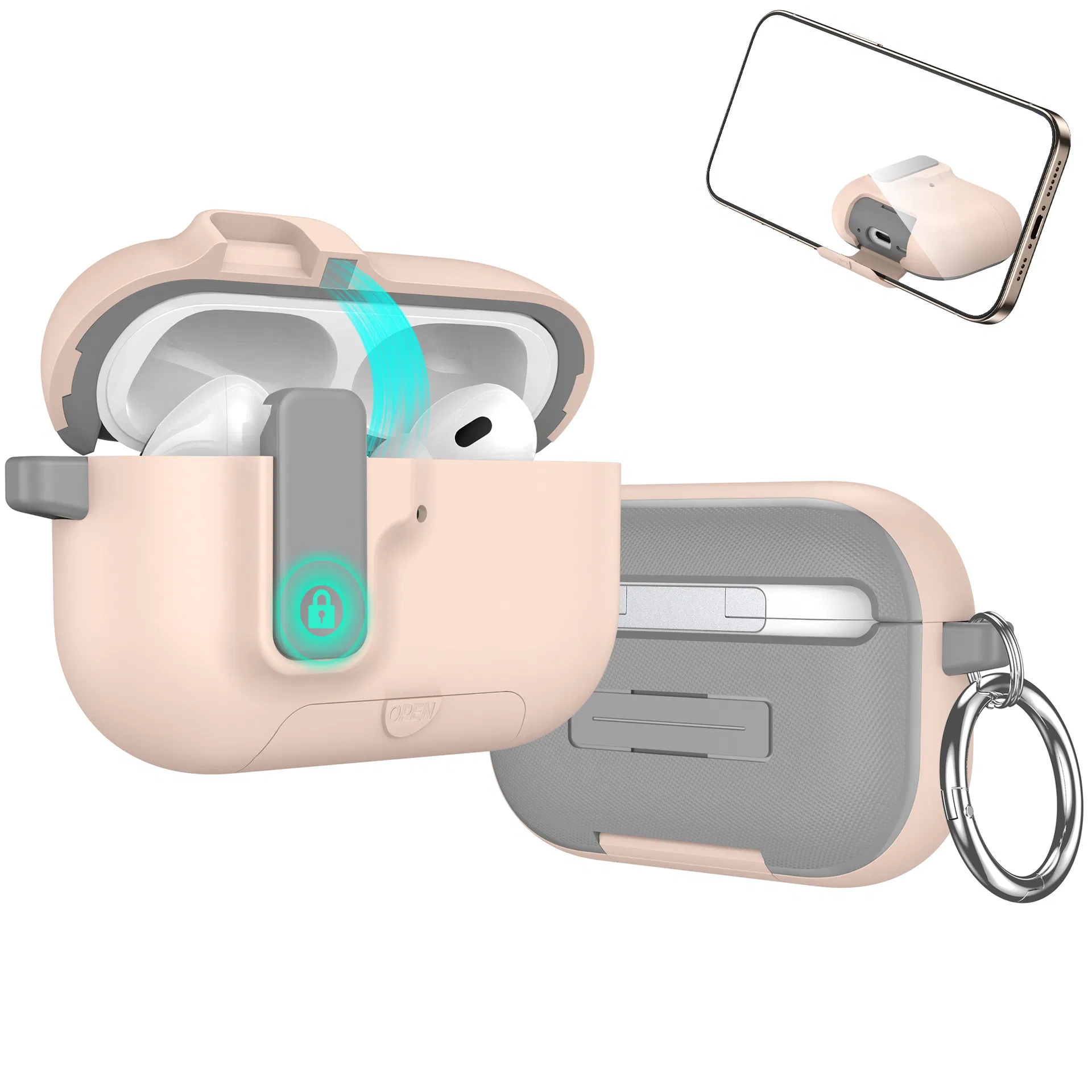 Чехол-пуля для AirPods Pro 3/2, противоударный