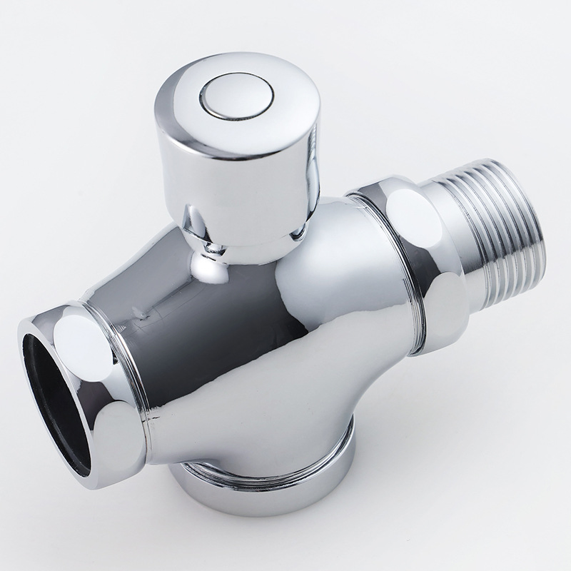 Time Delay Toilet Flush Valve Wc Flushing Valve Easy Operation Romania Brass Zinc Handle Brass Body Flush Valve
