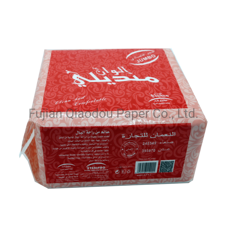 Eco-Friendly Embossed Logo Quality Mixed Wood Pulp Hand Towel Tissue Paper