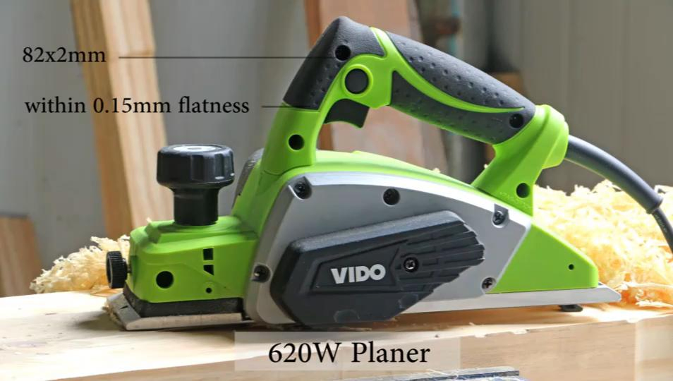 Электрорубанок Vido 620W 82мм
