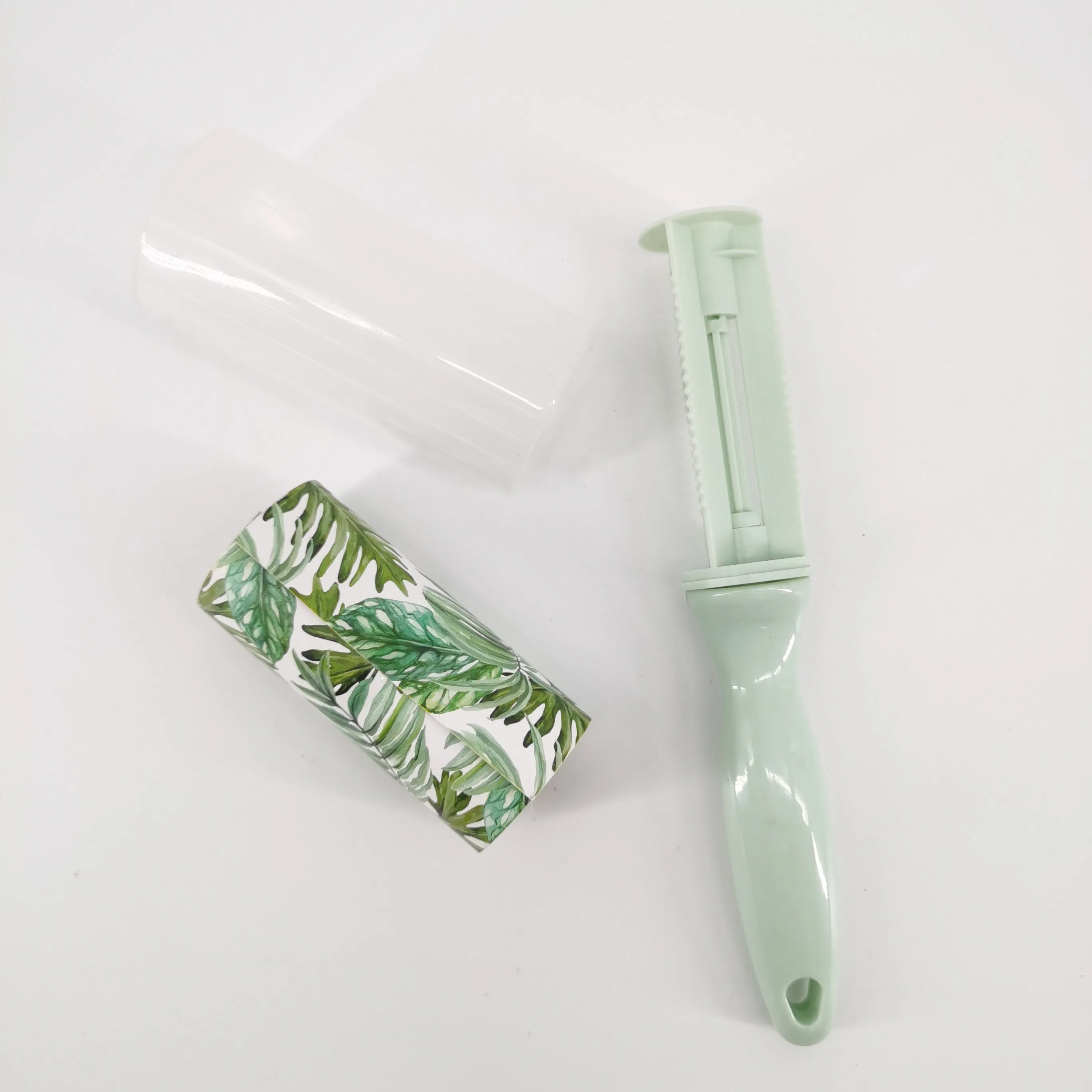 Reusable Manual Plastic Style Household Cleaning Set Sticky Paper Lint Roller for Pet Hair Removal Brush