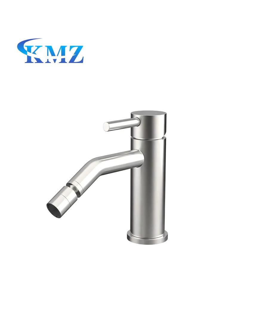 High Quality Single Hole Brass Body Chrome Bathroom Tap Smart Mixer Bidet Sink Faucets
