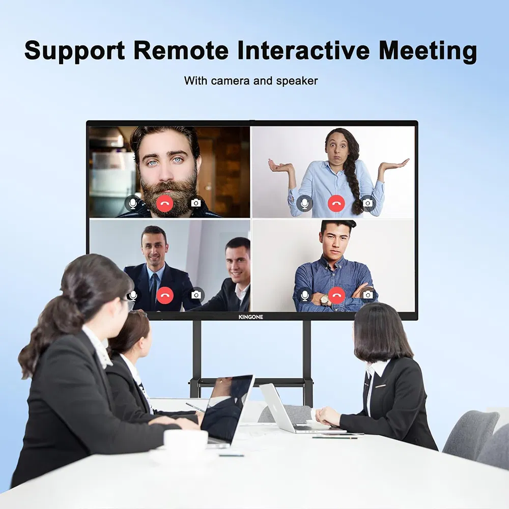 China Factory OEM ODM 100 Inch 4K UHD Smart Interactive Display LCD Touch Screen Flat Panel Whiteboard for School Training and Video Conference