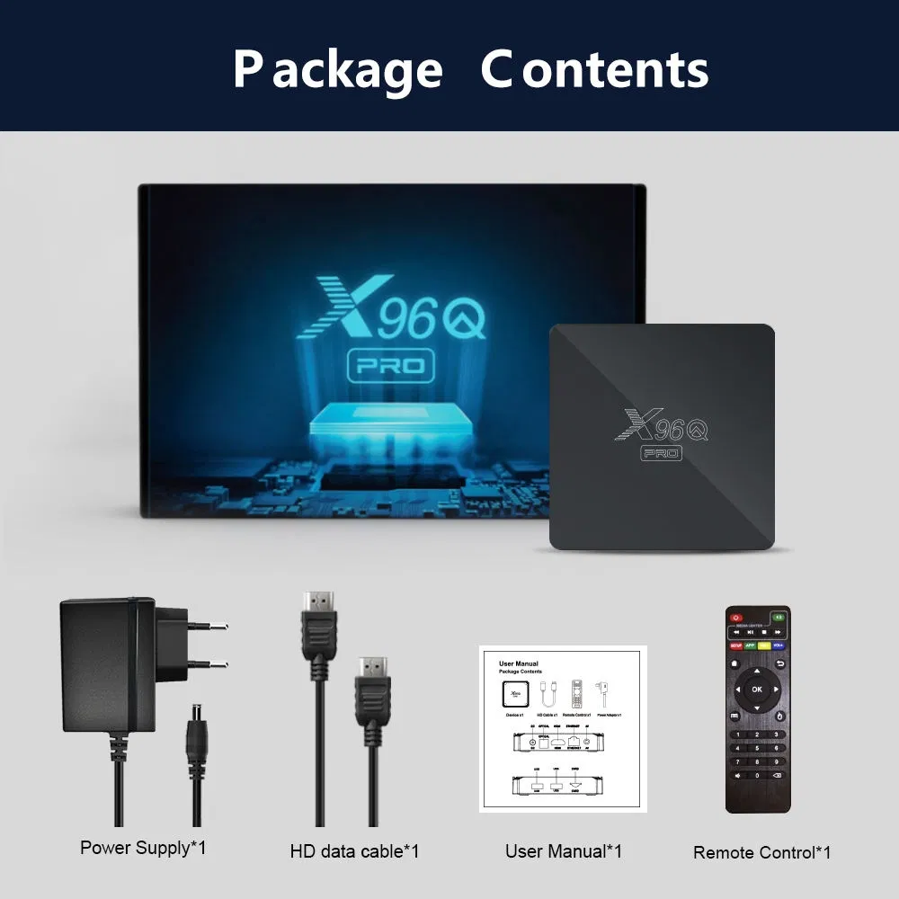 Android X96q PRO Smart TV Box H313 Android Customize Firmware TV Box
