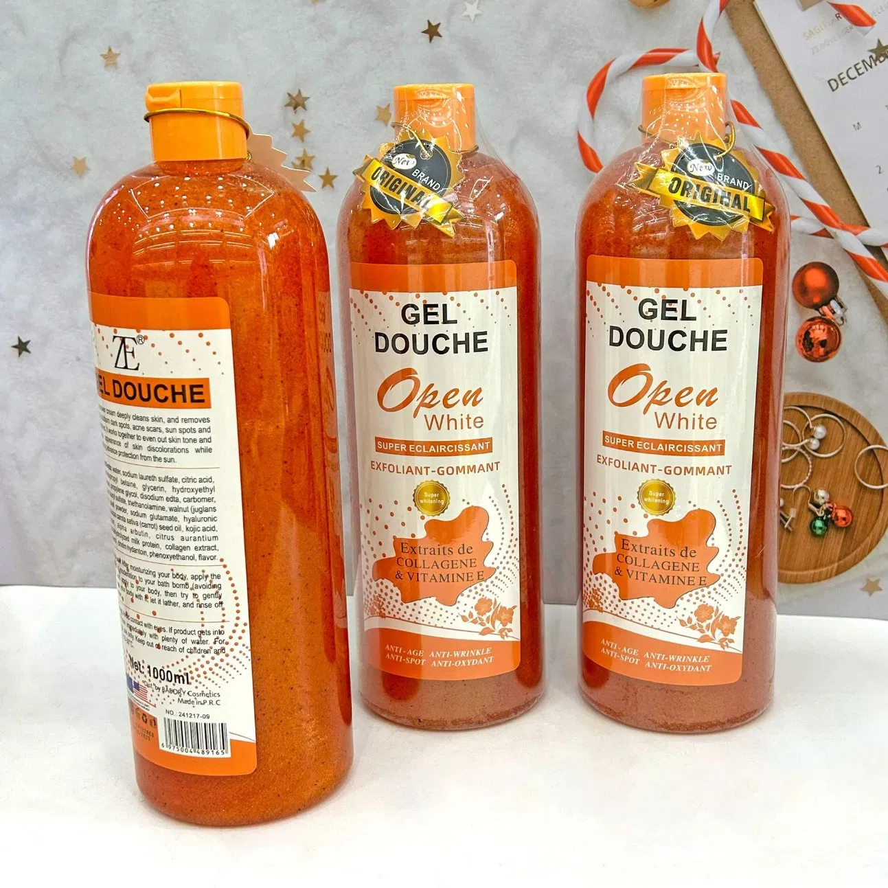 Skincare Collagen Exfoliating Deep Cleansing Rose Body Wash Shower Gel