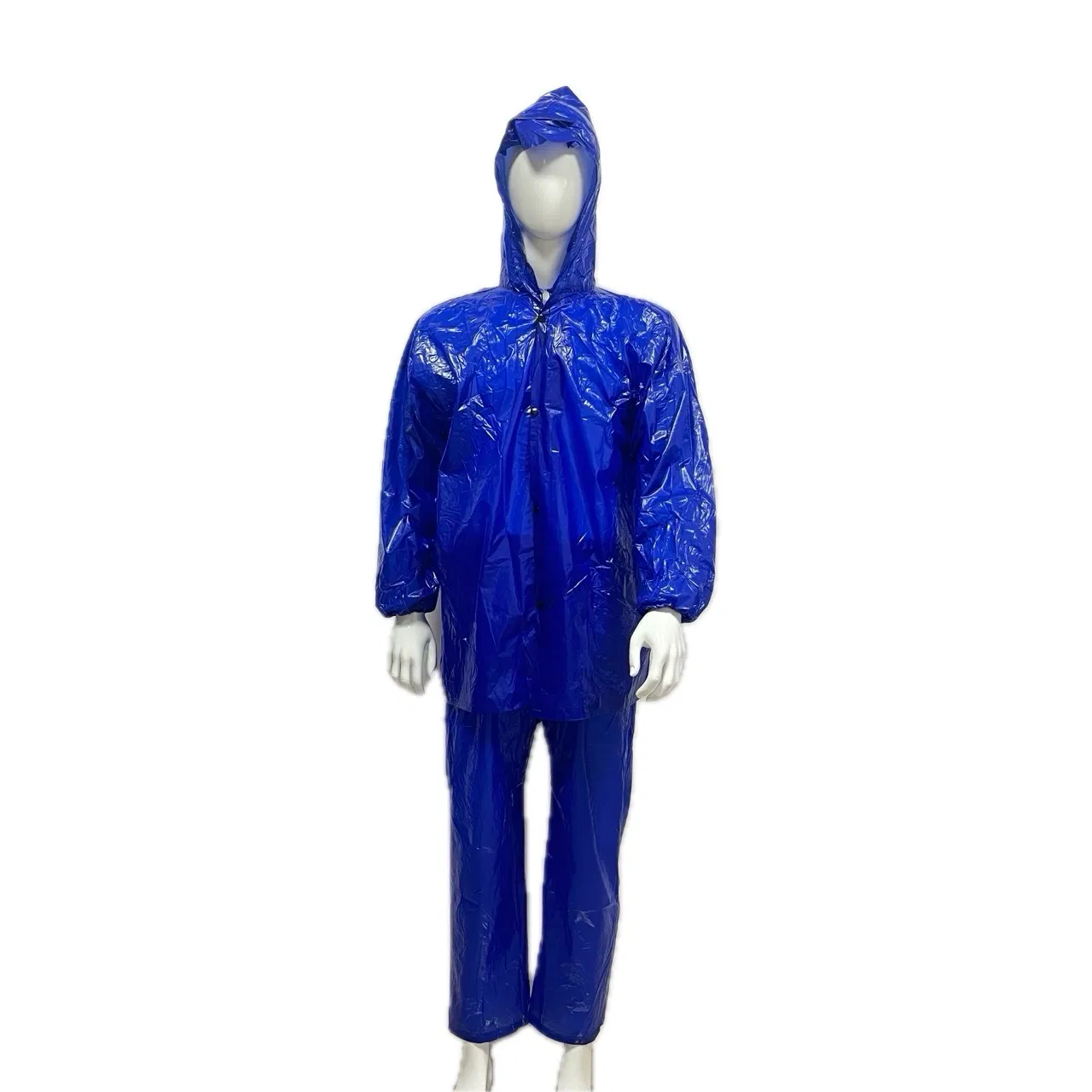 Blue Disposable Outdoor Riding Split Rain Coat Waterproof Motorcycle Suit
