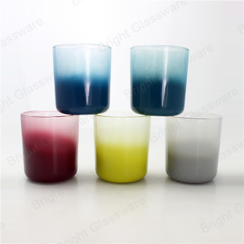 U-образный стеклянный подсвечник с напылением