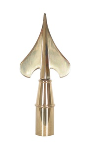 Custom Precision Various Shapes Gold Brass Flagpole Staff Finial Spear for Indoor Flag Pole Metal Ornament