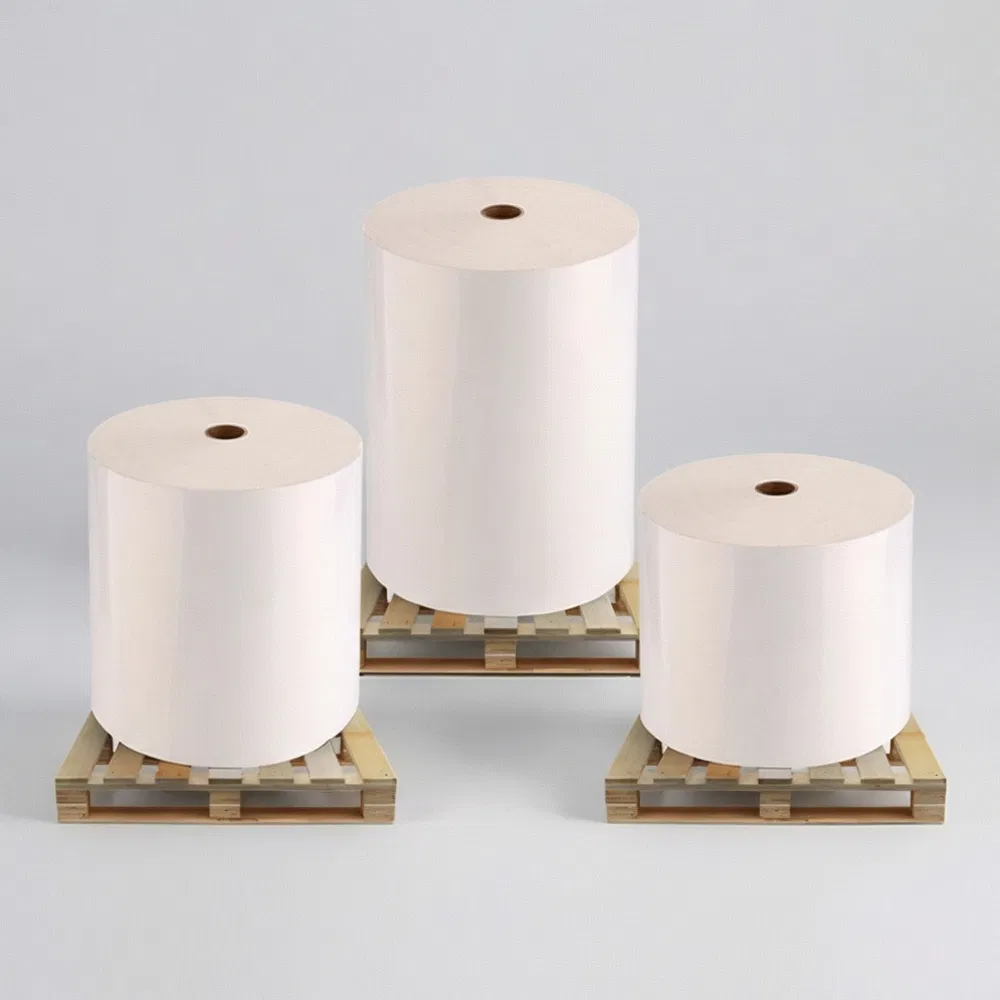 Rollo Jumbo De Papel Self Adhesive Jumbo Roll For Spanish Flexo Printers