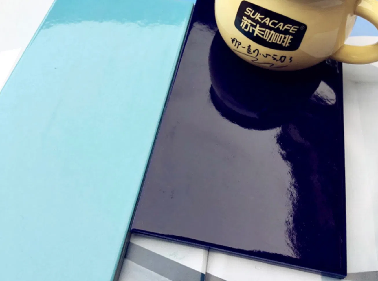 Dark Blue Colour Bathroom Ceramic Wall Tile Swimming Pool Tile