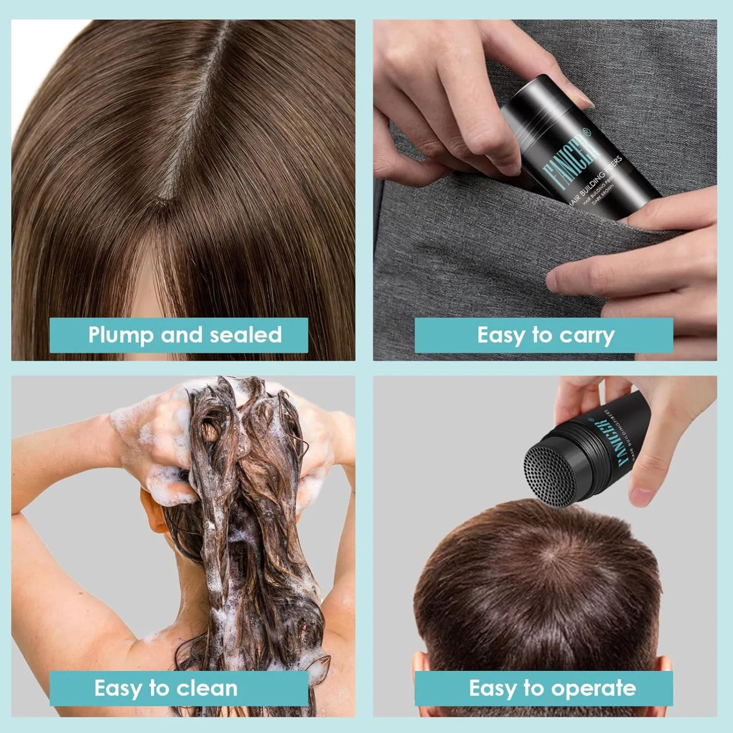 Grow Thick Hair Powder Fast Nourish Follicles Banish Thinning Naturally