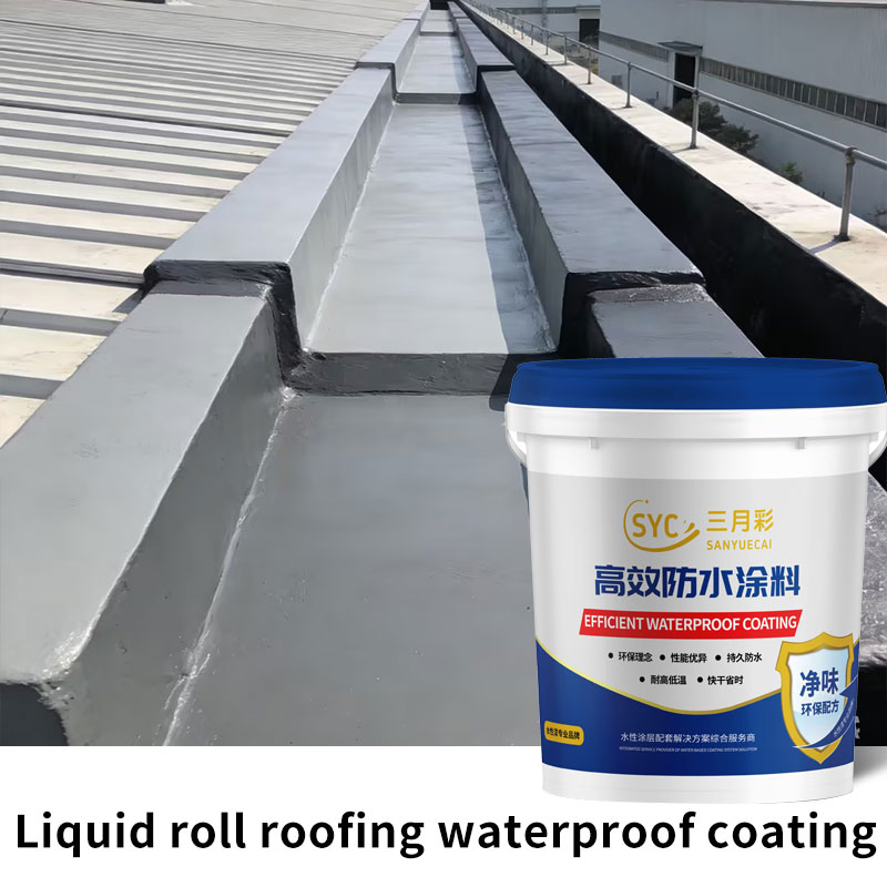 High Elasticity Crack Resistance Liquid Roll Roof Waterproof Coating