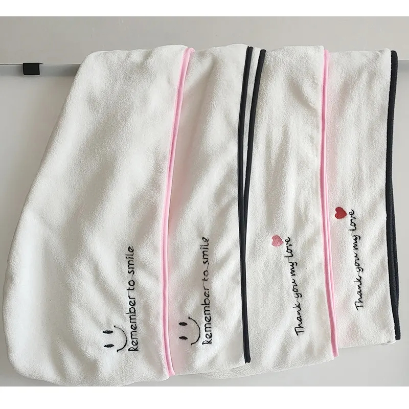 Wholesale Custom Embroidery Logo Waffle Dry Hair Hat Towel