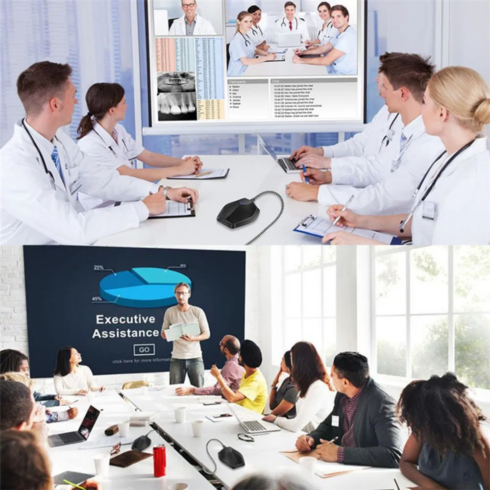 Touch Mute Microphone Built-in Sponge Noise Reduction