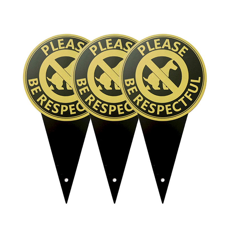 No Dog Poop Sign From Pooping on Your Lawn Sign Politely Reads Please Be Respectful