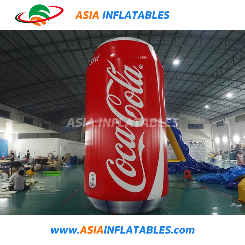 Advertising Giant Inflatable Can for Promotion, Custom Inflatable Cola Water Bottle