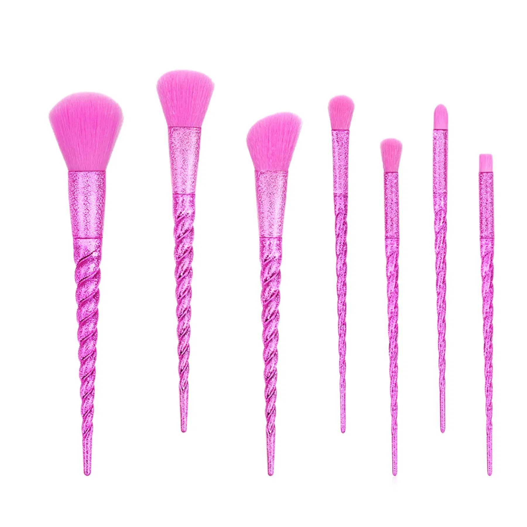 Fancy Color 10PCS Makeup Brush Set Shinny Handle Cosmetic Brushes