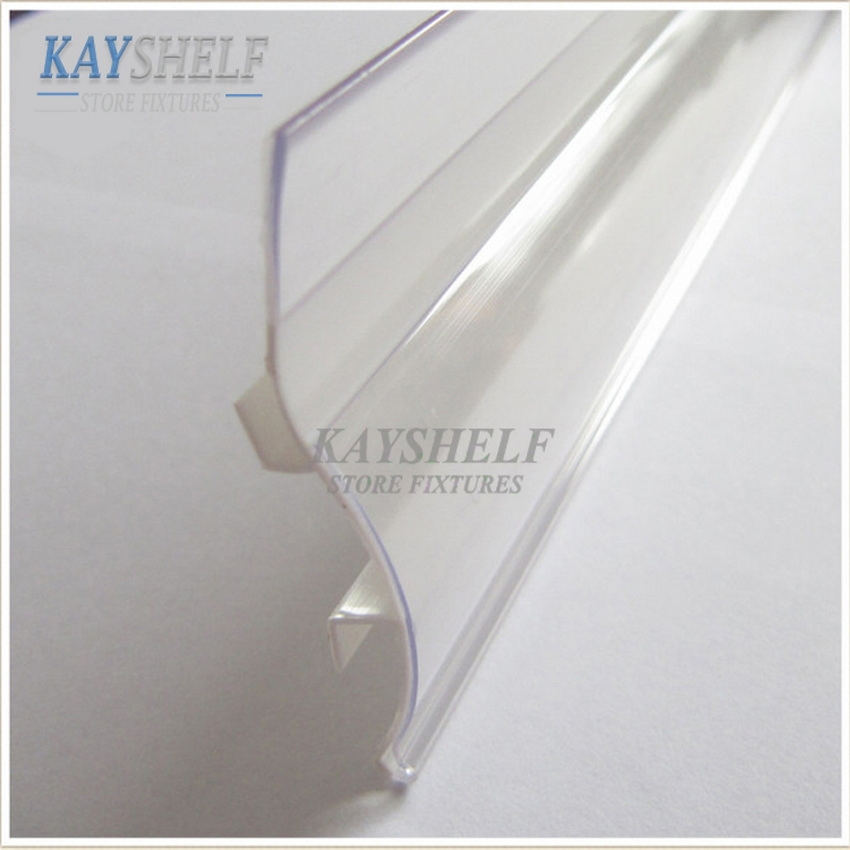 Supermarket Shelf Plastic Sign Label Tag Holders Price Data Strip