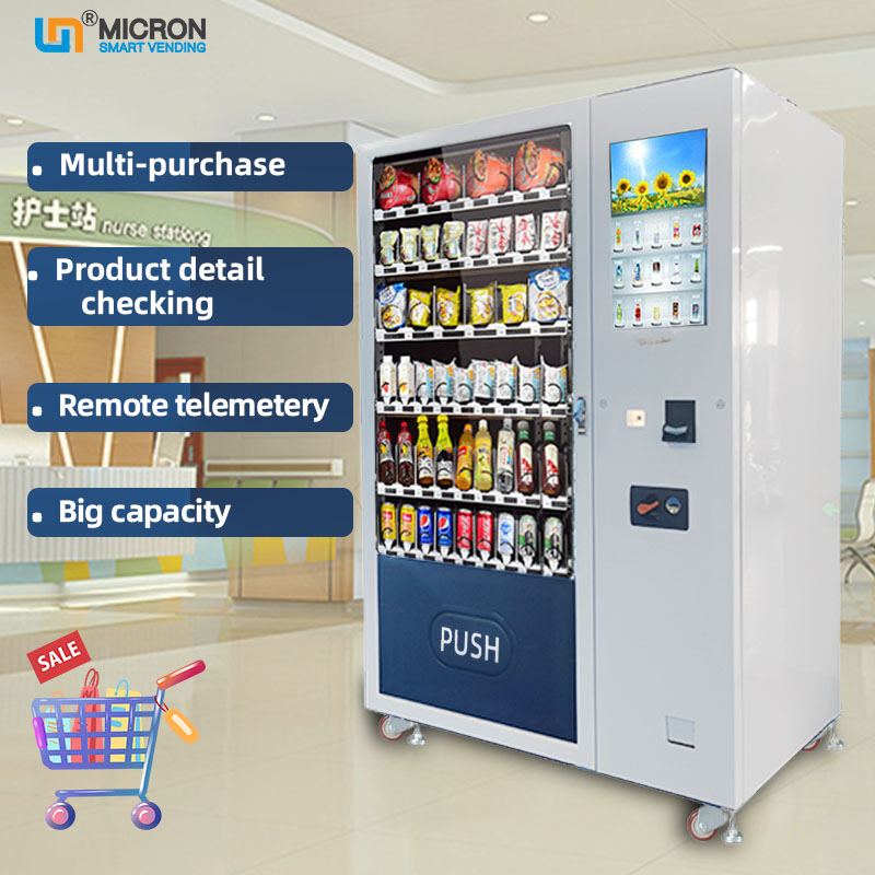 Weimi Factory Price Automatic Beverage and Snack Vending Machine with Smart Back-End System
