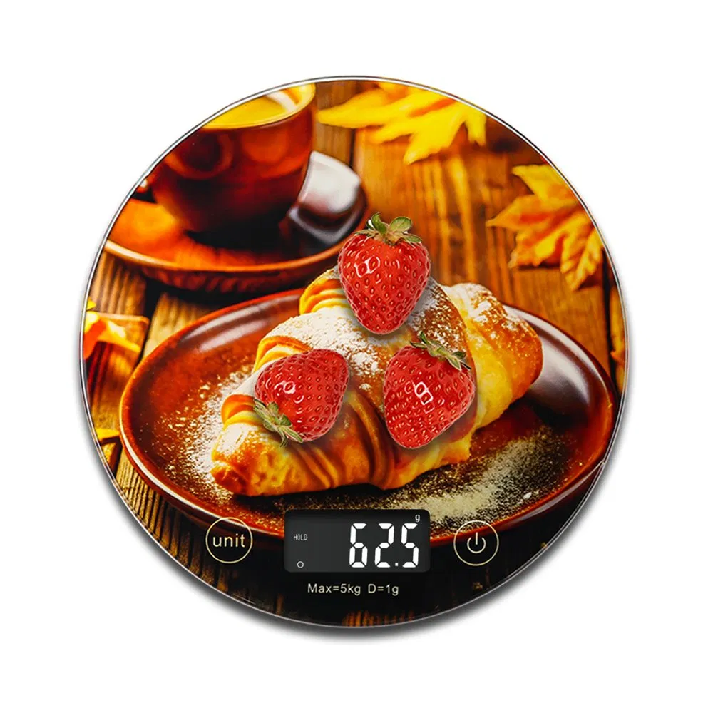 Hot Selling 5kg Bread Making Household Round Fashion Pattern Balance De Pesage