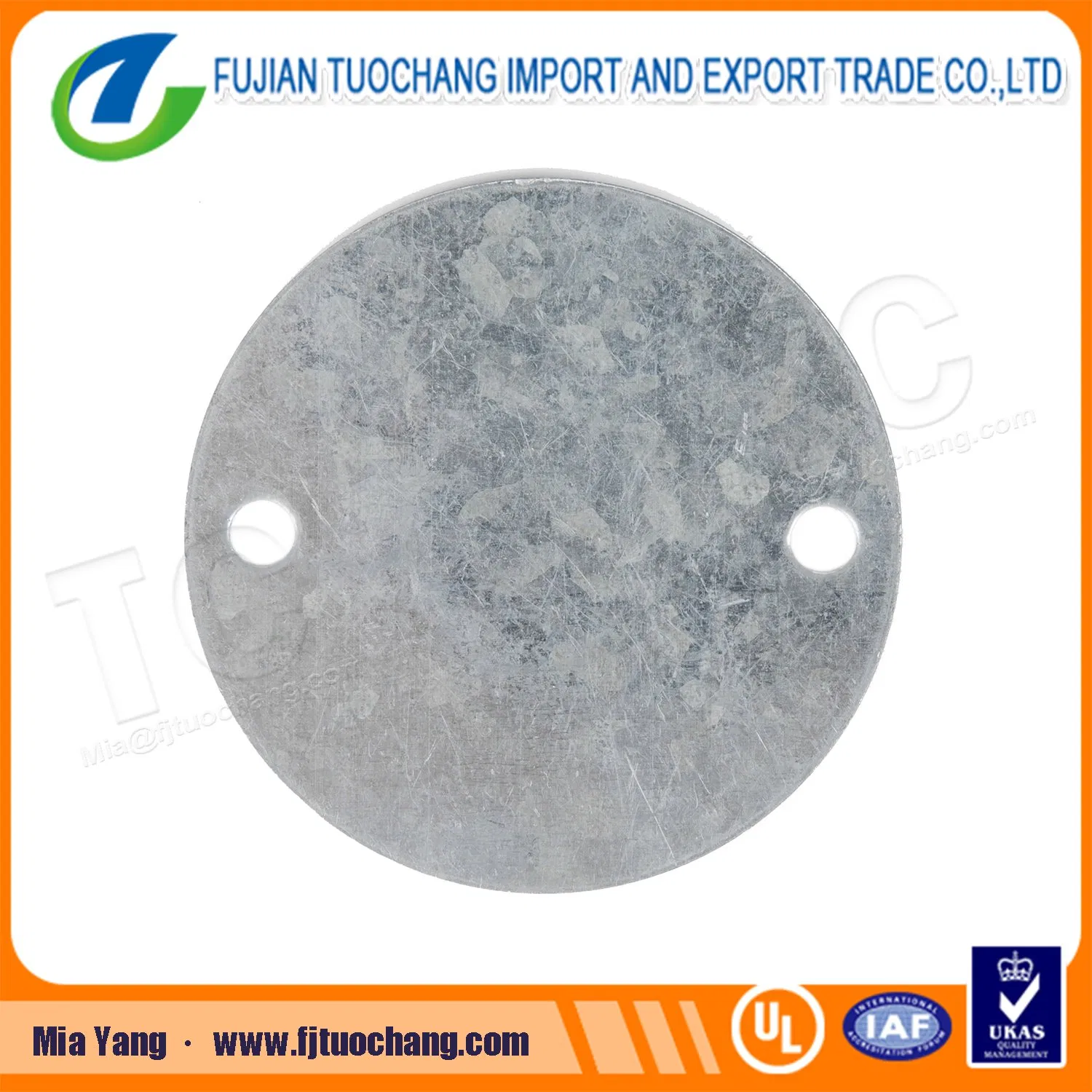 Circular Malleable Iron Cross Four Way Junction Box