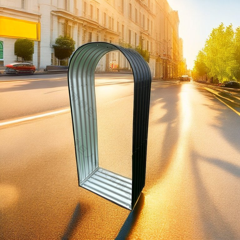 Уличный очаг из кортеновской стали с дровницей