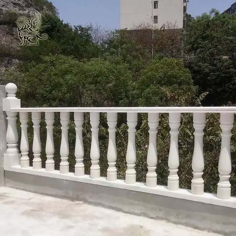 Outdoor Villa Natural Stone Granite Balcony Railing Pillar Modern Marble Balustrade Handrail Factory