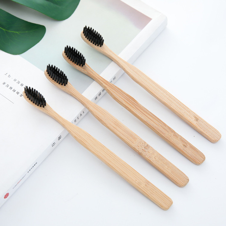 100% Biodegradable Handle Charcoal Extra Soft Bristle Natural Baby & Adult Bamboo Toothbrush