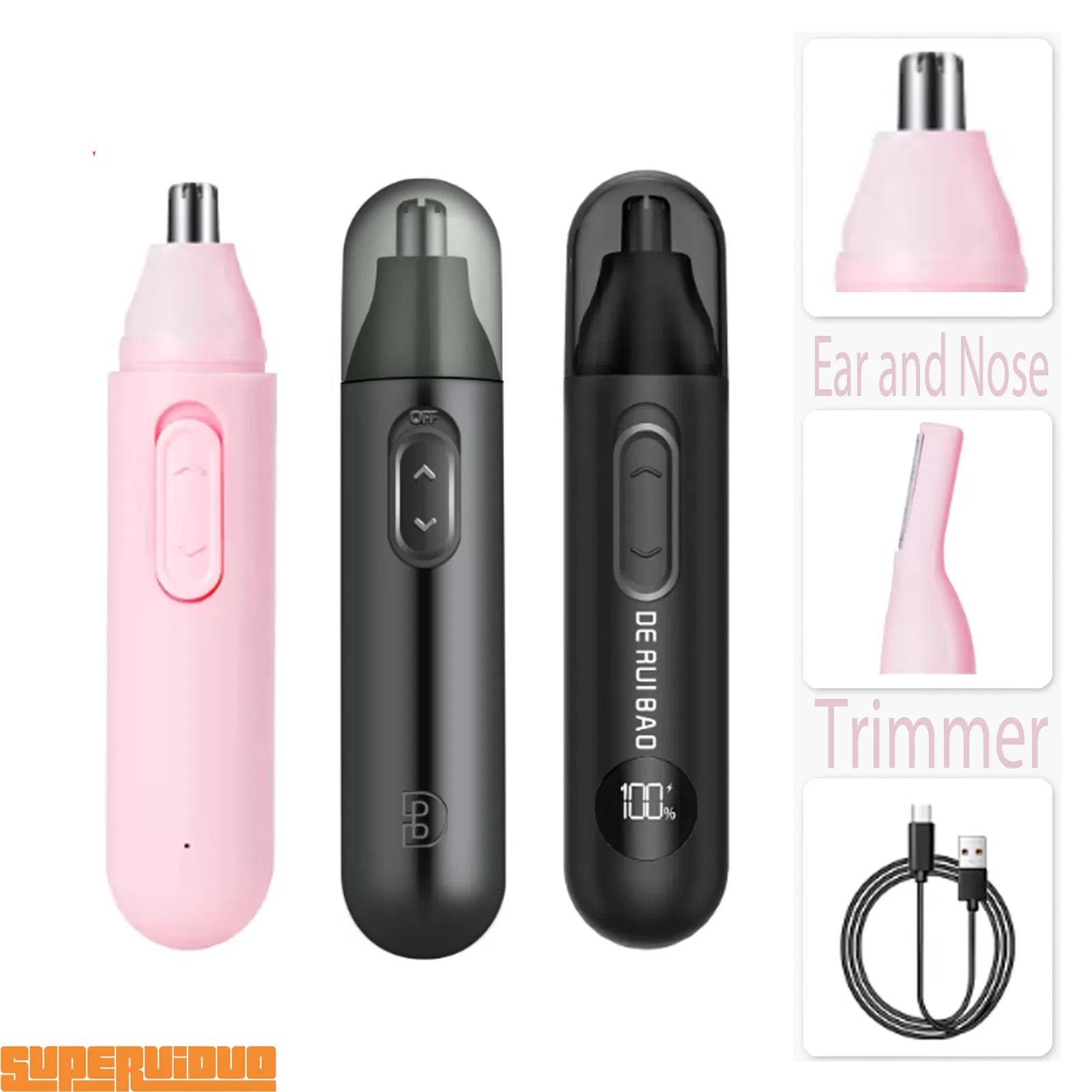 Double-Edge Sharp But Safe Cutting Ear and Nose Trimmer