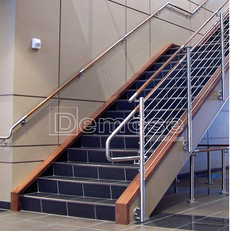 Simple Design Balcony Post Balustrades Handrails Stainless Steel Stair Railing for Deck (DMS-B2267)