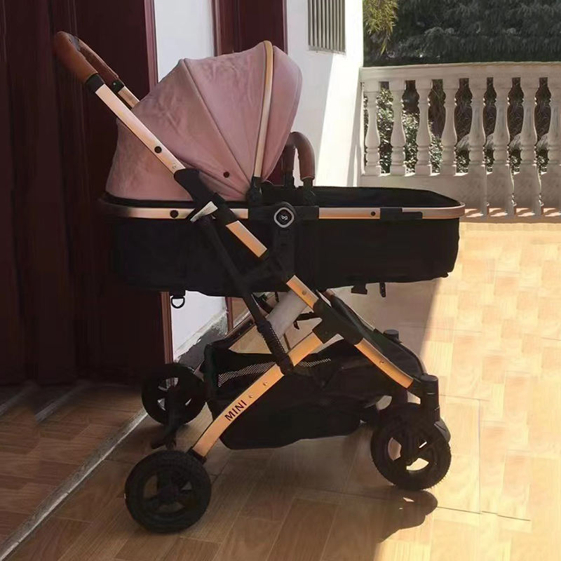 European Style Pass Easy to Carry Baby Trolley Light Weight One Hand Folding Stroller
