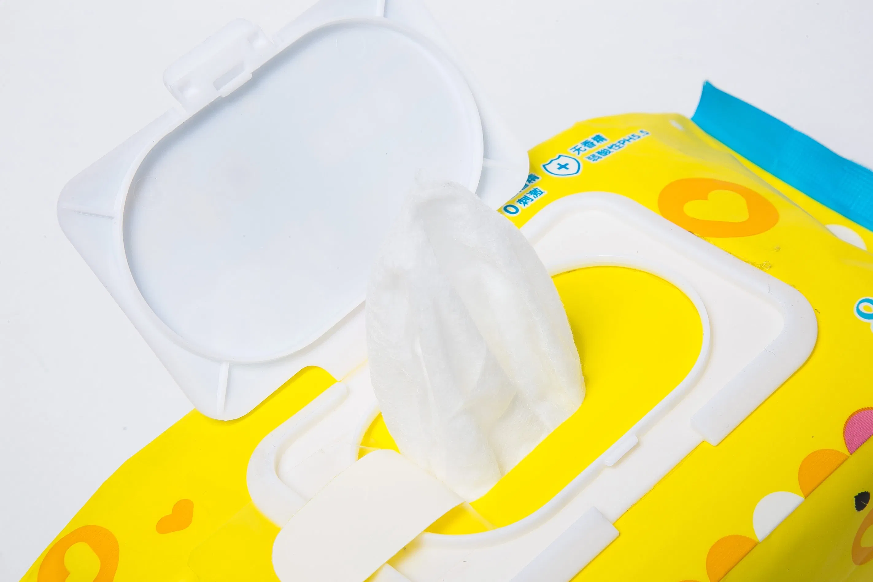 80PCS Organic Baby Wipes Reusable Case Biodegradable Bamboo Baby Wet Wipes