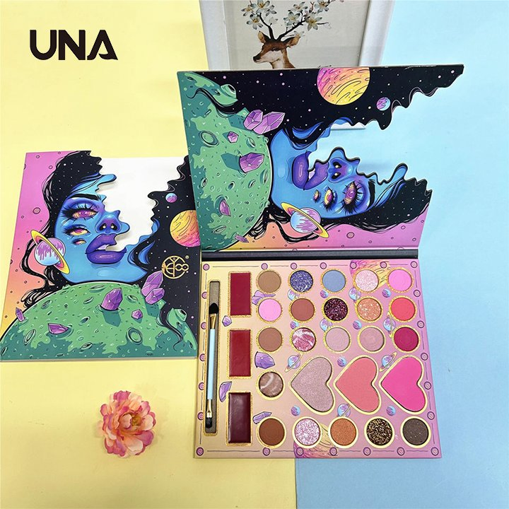 Wholesale High Pigment Eyeshadow Palette Vagan Organic Glitter Matte Shimmer Eyeshadow Palette 27 Colors Eyeshadow Makeup