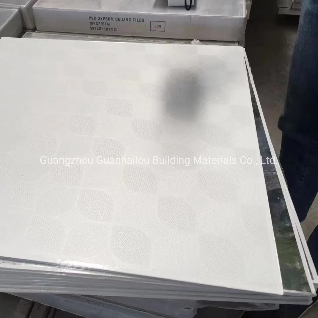 PVC Gypsum Ceiling Tiles/ PVC Laminated Gypsum Ceiling Tiles