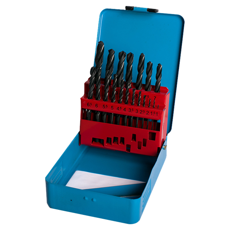 Fixtec 25PCS 118° General Angle HSS 4241 DIN338 Drill Bits Set Combination