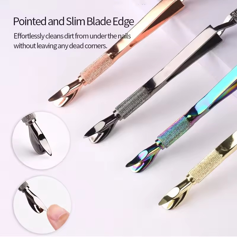 Dual-Ended UV Nail Forming Construction Clamp Stainless Steel Nail Shaping Extension Tweezers